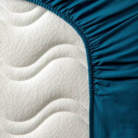 Drap housse bébé pur coton bio Blanc+Bleu nuit+Ecru+Eucalyptus+Gris clair+Rose nude+Terracotta 7 - vertbaudet enfant 