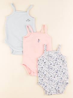 Lot de 3 bodies en coton - 6 mois  - vertbaudet enfant