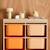 Sora - children's storage unit with 6 storage bins Orange 6 - vertbaudet enfant 