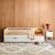 Lit gigogne enfant 90 x 190 cm pin naturel  avec sommier à lattes et tiroir - elio Blanc+Vert 3 - vertbaudet enfant 