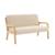 Banquette scandinave enfant en bois et tissu bouclette 2 places Beige 2 - vertbaudet enfant 