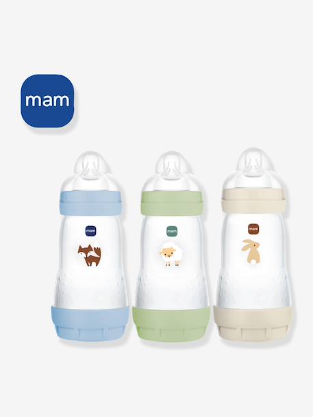 Lot de 3 biberons 260 ml Easy Start anti-colique Nature Guardian 2 lilas + 1 sable+2 océan + 1 sable 3 - vertbaudet enfant 