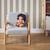 Fauteuil scandinave enfant bois d'hévéa et bouclette Lorens kids. Beige+Gris souris+Marron 7 - vertbaudet enfant 