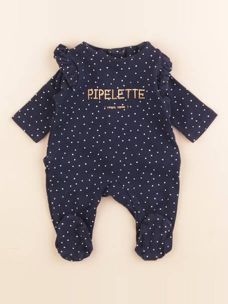 Pyjama coton - 0 mois Bleu 1 - vertbaudet enfant 