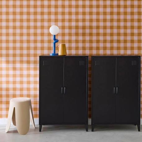 Lot de 2 commodes/armoires métal 2 portes soho l 75 x p 33 x h 110 cm Beige+Bleu gris+Kaki+Noir+Rose+Terracotta+Vert clair 19 - vertbaudet enfant 