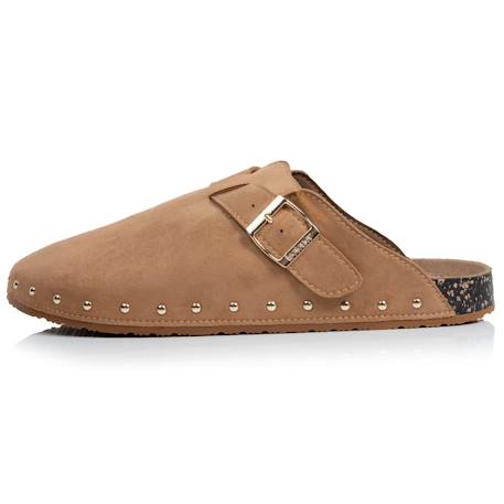 Sabots semelle extra-flex, légère, patch talon ultra confort Camel clous 4 - vertbaudet enfant 