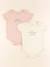 Lot de 2 bodies en coton - 24 mois Jaune, rose 1 - vertbaudet enfant 