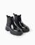 Bottines chelsea vernies avec semelle antidérapante Noir 2 - vertbaudet enfant 