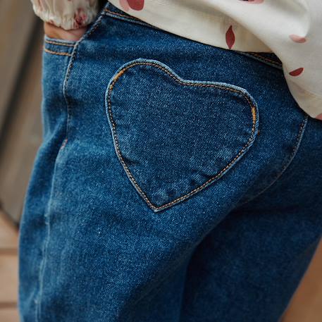 Jean enfant wide leg Bleu 5 - vertbaudet enfant 