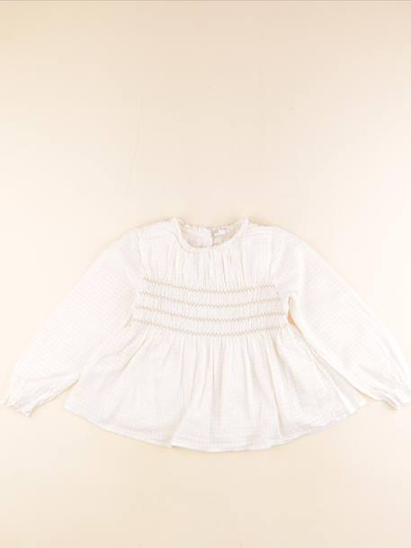 Blouse - 8 ans Blanc 1 - vertbaudet enfant 