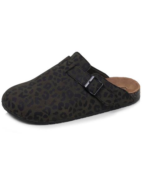 Sabots semelle extra-flex, légers, patch talon confort Kaki léopard 6 - vertbaudet enfant 