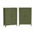 Lot de 2 commodes/armoires métal 2 portes soho l 75 x p 33 x h 110 cm Beige+Bleu gris+Kaki+Noir+Rose+Terracotta+Vert clair 14 - vertbaudet enfant 