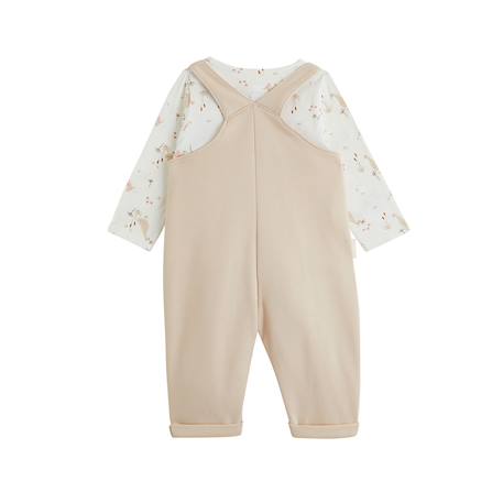 Ensemble salopette bébé en molleton et t-shirt margot Rose 3 - vertbaudet enfant 