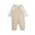 Ensemble salopette bébé en molleton et t-shirt margot Rose 3 - vertbaudet enfant 