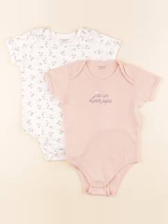 Lot de 2 bodies en coton - 36 mois  - vertbaudet enfant