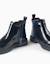 Bottines chelsea vernies avec détails brogue Bleu 4 - vertbaudet enfant 