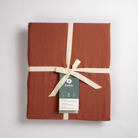 Drap housse bébé pur coton bio Blanc+Bleu nuit+Ecru+Eucalyptus+Gris clair+Rose nude+Terracotta 29 - vertbaudet enfant 