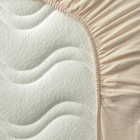 Drap housse 1 personne pur coton bio Blanc+Bleu nuit+Ecru+Eucalyptus+Gris tourterelle+Rose nude+Terracotta 34 - vertbaudet enfant 