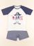 Pyjama coton - 10 ans Blanc, bleu 1 - vertbaudet enfant 