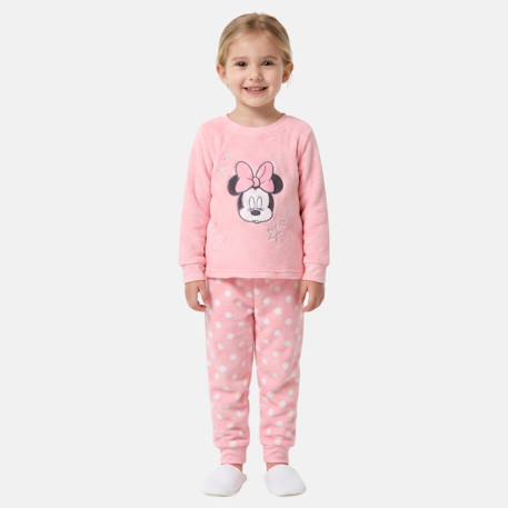 Pyjama polaire fille minnie Rosatre 1 - vertbaudet enfant 