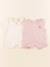 Lot de 2 pyjamas coton - 1 mois Beige, rose 1 - vertbaudet enfant 