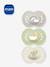 Lot de 3 sucettes en silicone Original 18 mois+ Jaune + vert + sable+Vert + sable + bleu 1 - vertbaudet enfant 