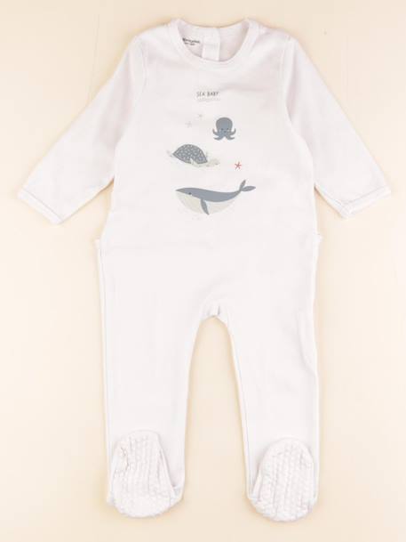 Pyjama coton - 18 mois Blanc 1 - vertbaudet enfant 