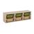 Sora - children's storage unit with 6 storage bins Orange+Vert olive 8 - vertbaudet enfant 