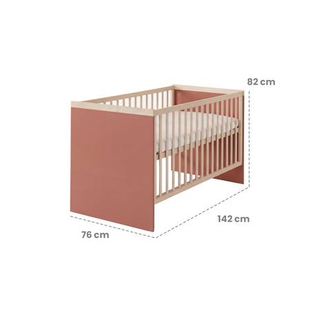 Ensemble chambre bébé 'jimmy' – chambre complète 3 pièces Blanc+Mauve+Sauge 12 - vertbaudet enfant 