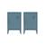 Lot de 2 tables de chevet industrielle métal, 1 porte Bleu+Bleu gris+Kaki+Noir+Rose+Terracotta+Vert clair 12 - vertbaudet enfant 