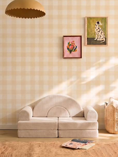 Canapé mousse modulable ALTO beige+rose+vert 1 - vertbaudet enfant 