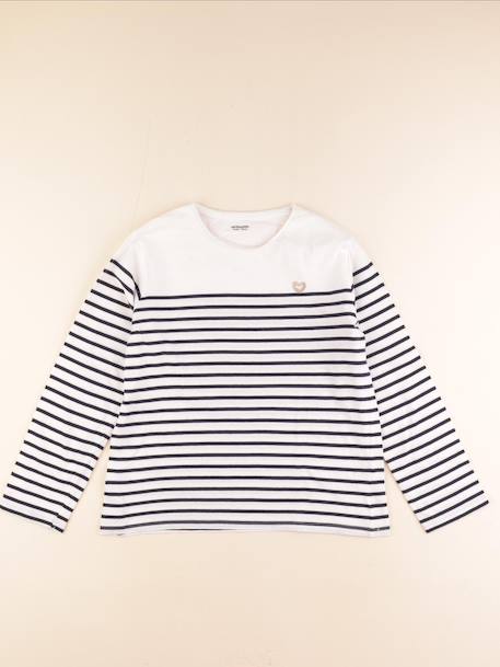 Tee-shirt - 14 ans Blanc, bleu 1 - vertbaudet enfant 