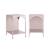 Table de chevet, table d'appoint industrielle métal (lot de 2) soho Beige+Bleu+Bleu gris+Kaki+Noir+Rose+Terracotta+Vert clair 32 - vertbaudet enfant 