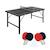Mini table de ping pong pliable 150x75cm indoor, avec 4 raquettes et 6 balles, pour utilisation intérieure Bleu+Noir 8 - vertbaudet enfant 
