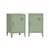 Lot de 2 tables de chevet industrielle métal, 1 porte Bleu+Bleu gris+Kaki+Noir+Rose+Terracotta+Vert clair 38 - vertbaudet enfant 