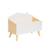 Coffre à jouets enfant effet bois, l 58 x p 28 x h 44,5 cm Blanc 2 - vertbaudet enfant 