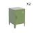 Lot de 2 tables de chevet industrielle métal, 1 porte Bleu+Bleu gris+Kaki+Noir+Rose+Terracotta+Vert clair 18 - vertbaudet enfant 