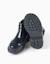 Bottines chelsea vernies avec détails brogue Bleu 3 - vertbaudet enfant 