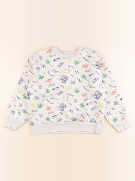 Sweat - 8 ans Blanc, bleu 1 - vertbaudet enfant 