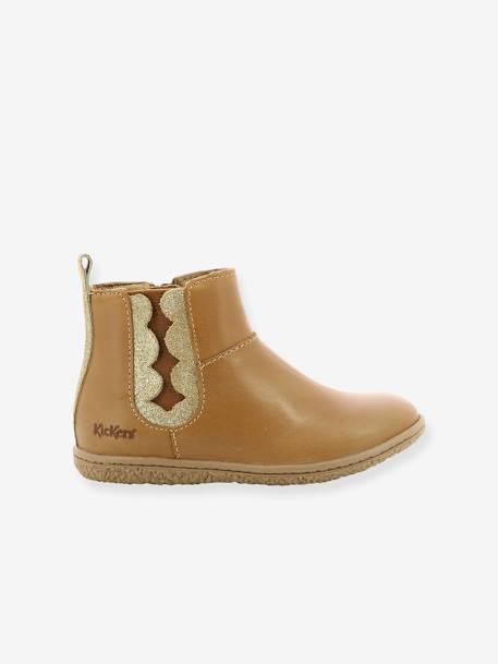 Boots fille Vetudi KICKERS® camel or+gris argent+marine métallisé+marron bronze 2 - vertbaudet enfant 