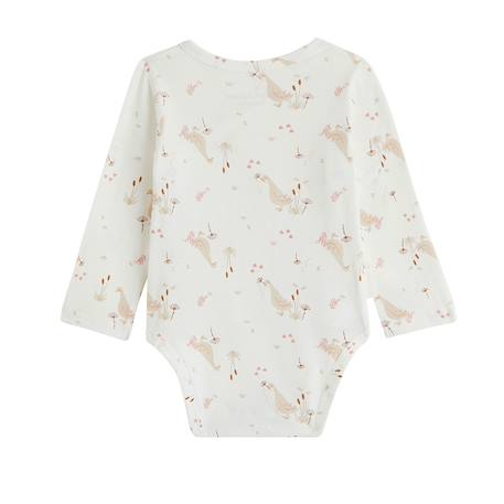 Lot de 3 bodies bébé manches longues ouverture croisée margot Ecru 5 - vertbaudet enfant 
