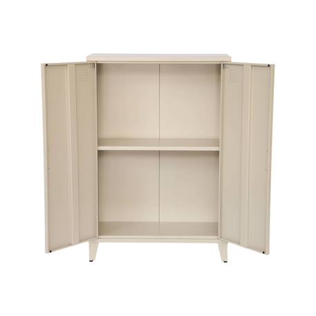 Lot de 2 commodes/armoires métal 2 portes soho l 75 x p 33 x h 110 cm Beige+Bleu gris+Kaki+Noir+Rose+Terracotta+Vert clair 6 - vertbaudet enfant 