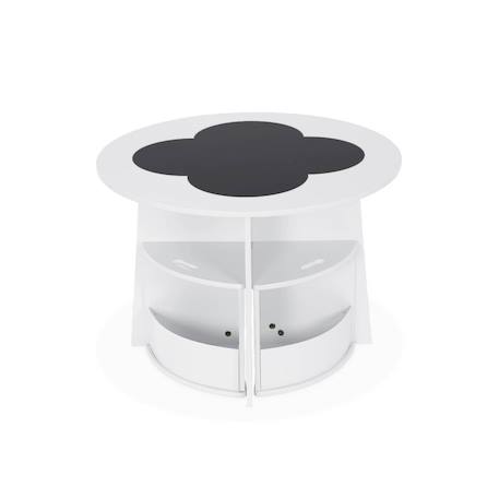 Table effet ardoise et 4 chaises avec rangement pour enfant Blanc+Vert 6 - vertbaudet enfant 