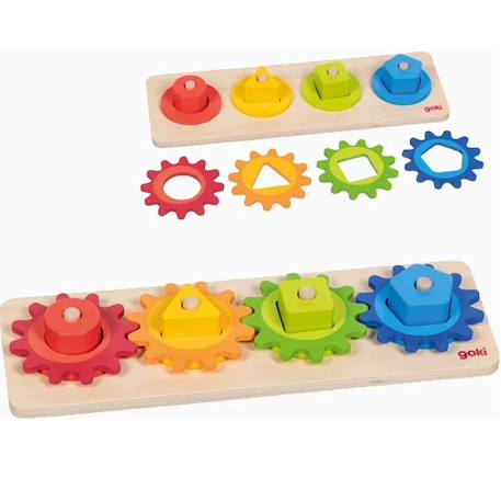 Jeu de tri des formes avec engrenages Multi-coloured 4 - vertbaudet enfant 