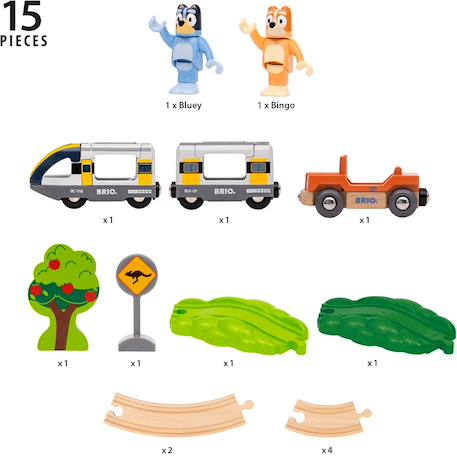 Circuit de train bluey Bleu 4 - vertbaudet enfant 