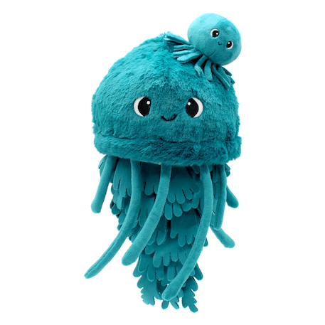 Peluche méduse maman et son bébé Bleu+Rose 3 - vertbaudet enfant 