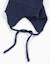 Bonnet en maille avec liens à nouer Bleu foncé 2 - vertbaudet enfant 