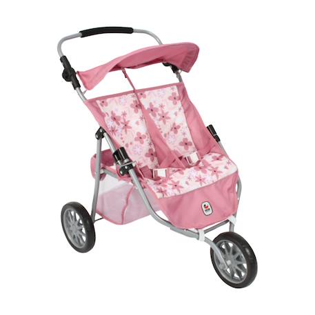 Poussette de jogging moderne à 3 roues pour poupées Rose 3 - vertbaudet enfant 
