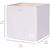 Cube de rangement en tissu recyclé Gris+Rose 2 - vertbaudet enfant 
