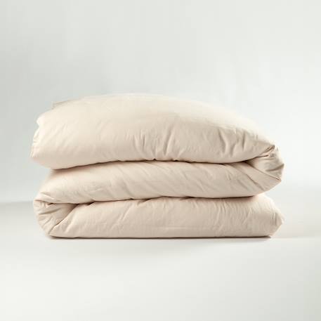 Housse de couette 1 personne pur coton bio Blanc+Bleu nuit+Ecru+Eucalyptus+Gris clair+Gris tourterelle+Rose nude+Terracotta 37 - vertbaudet enfant 